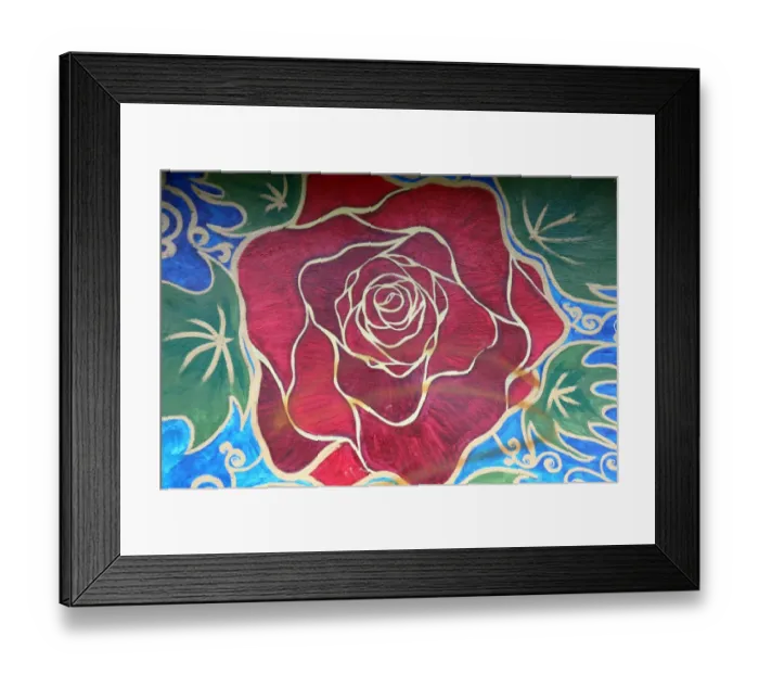 Framed Print : Red rose in full bloom Framed Print : Red rose in full bloom