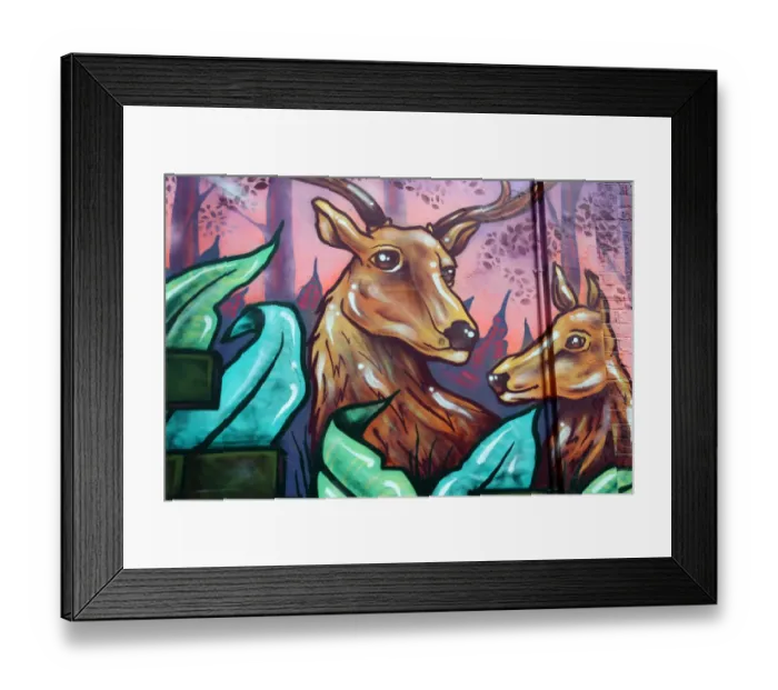 Framed Print : Reindeers resting in the forest Framed Print : Reindeers resting in the forest