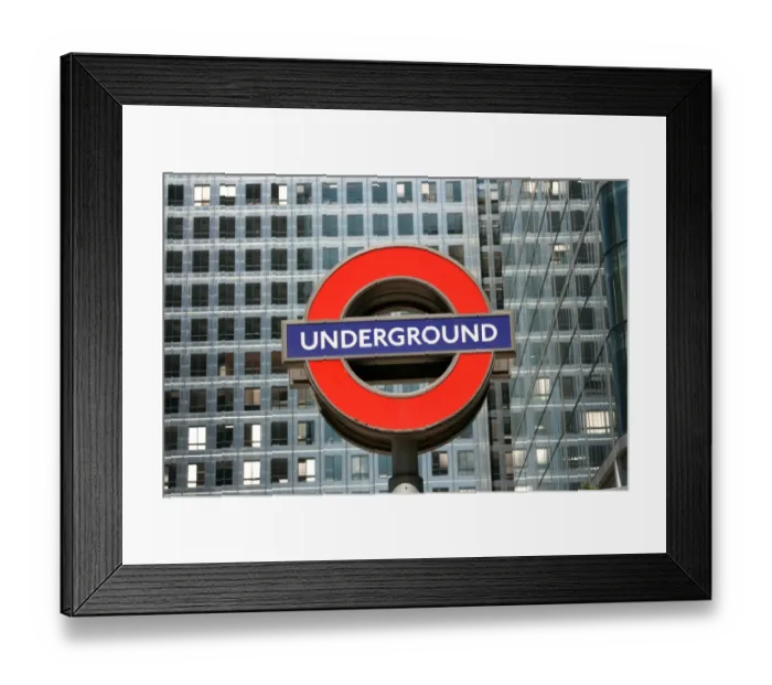 Framed Print : London Underground, T10816 Framed Print : London Underground, T10816