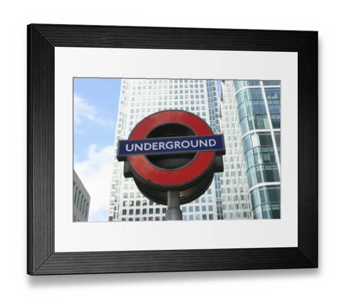 Framed Print : Canary Wharf station, London