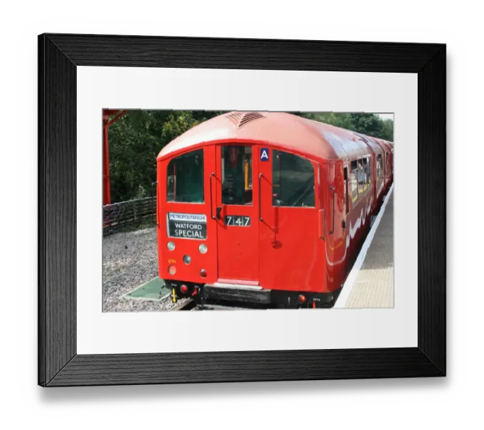 Framed Print : Vintage London Underground train at Amersham station