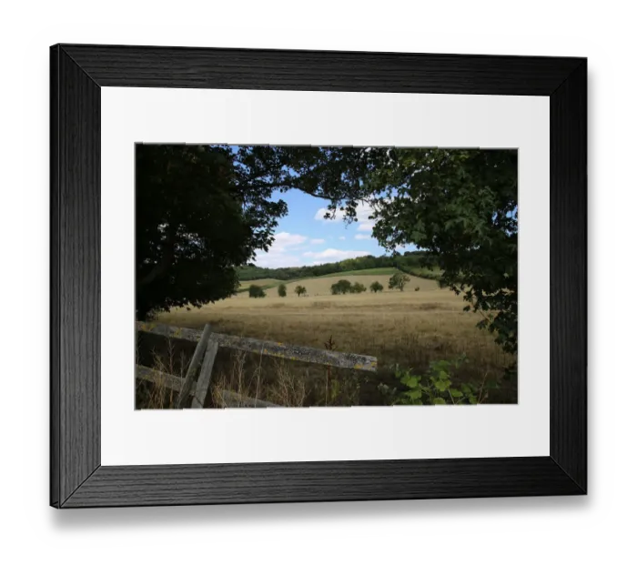 Framed Print : English countryside Chilterns Hambledon UK