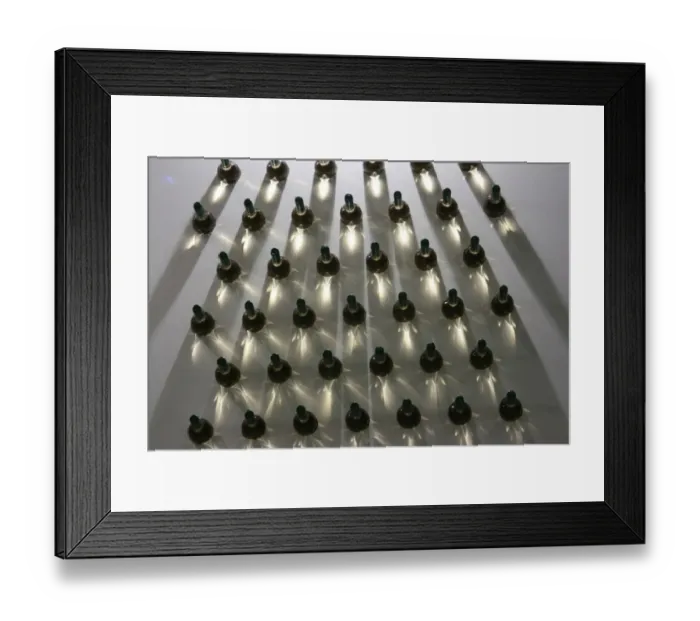 Framed Print : Wine bottles Abstract