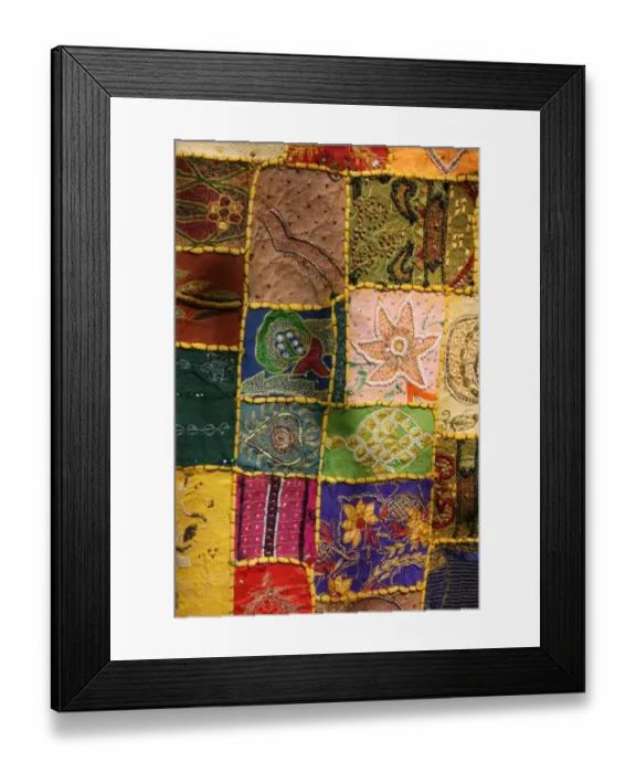 Framed Print : Quilt. For commercial use please contact Photoslot at