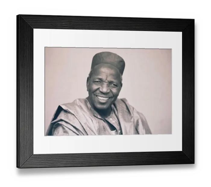 Framed Print : Malik Sidibe in his studio, Bamako, Mali