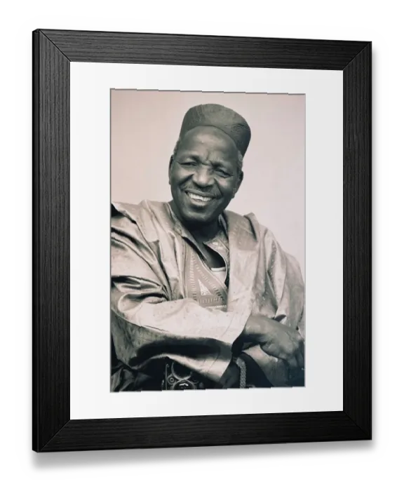 Framed Print : Malik Sidibe in his studio, Bamako, Mali