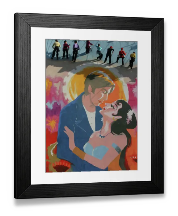Framed Print : Mumbai poster painters, London