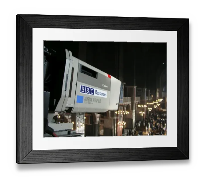 Framed Print : Westminster Cathedral, BBC outside broadcast Framed Print : Westminster Cathedral, BBC outside broadcast