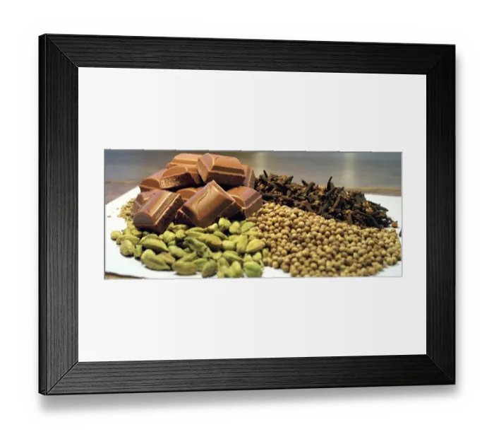 Framed Print : Chocolate and spice