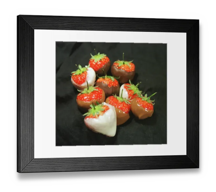 Framed Print : Dipped strawberries Framed Print : Dipped strawberries