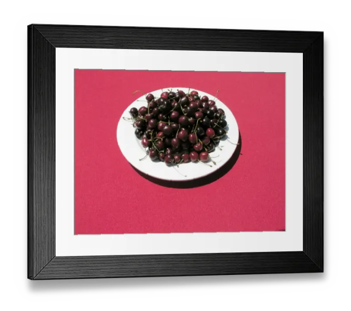 Framed Print : Plate of cherries Framed Print : Plate of cherries