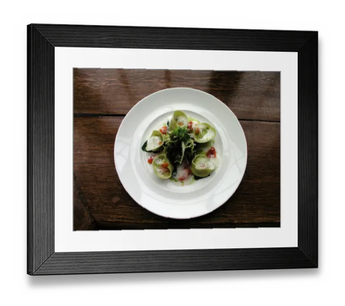 Framed Print : Plated food Framed Print : Plated food