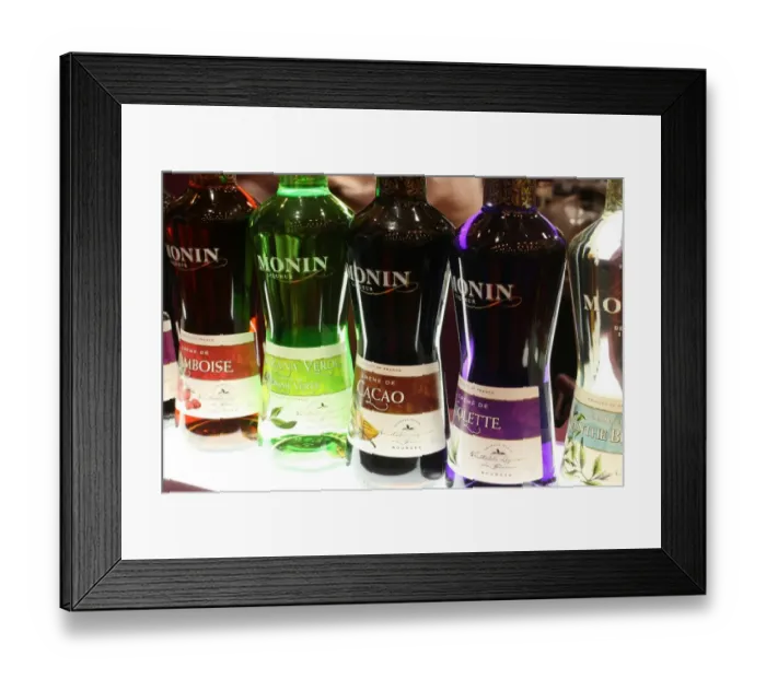 Framed Print : Monin Liqueur