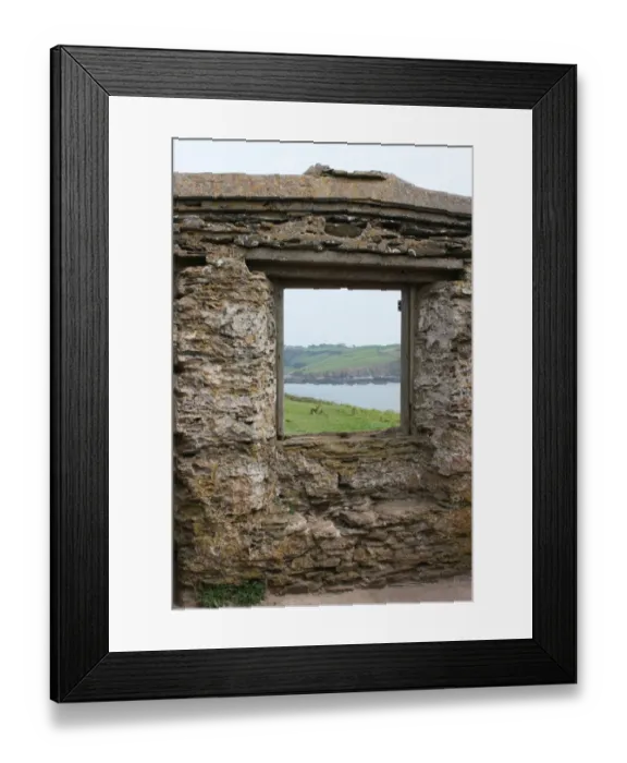 Framed Print : Burgh Island, Bigbury on Sea, Devon, looking towards South Devon coast, UK