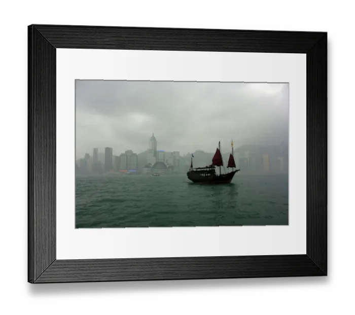 Framed Print : View from Kowloon towards Wan Chai, Hong Kong