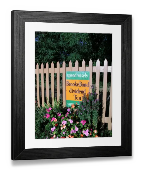 Framed Print : Brooke Bond sign at Crowcombe Heathfield station