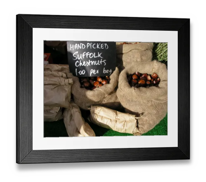 Framed Print : Chestnuts. For commercial use please contact Photoslot at Framed Print : Chestnuts. For commercial use please contact Photoslot at