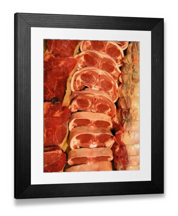 Framed Print : Butchers counter Framed Print : Butchers counter