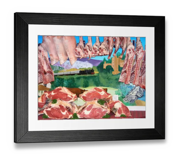 Framed Print : Butchers counter Framed Print : Butchers counter