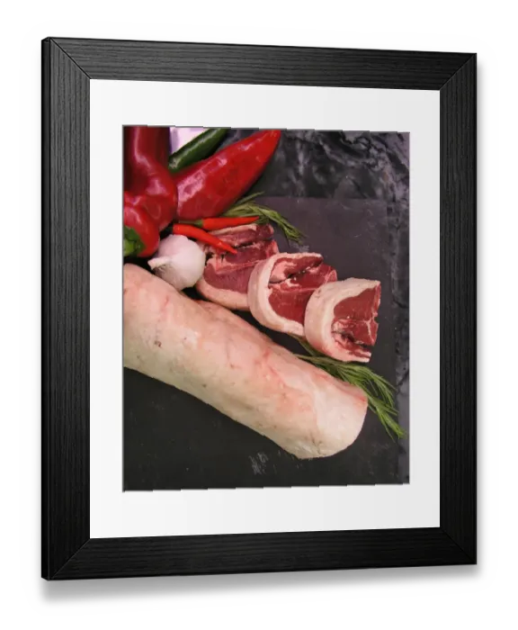 Framed Print : Lamb and chili Framed Print : Lamb and chili