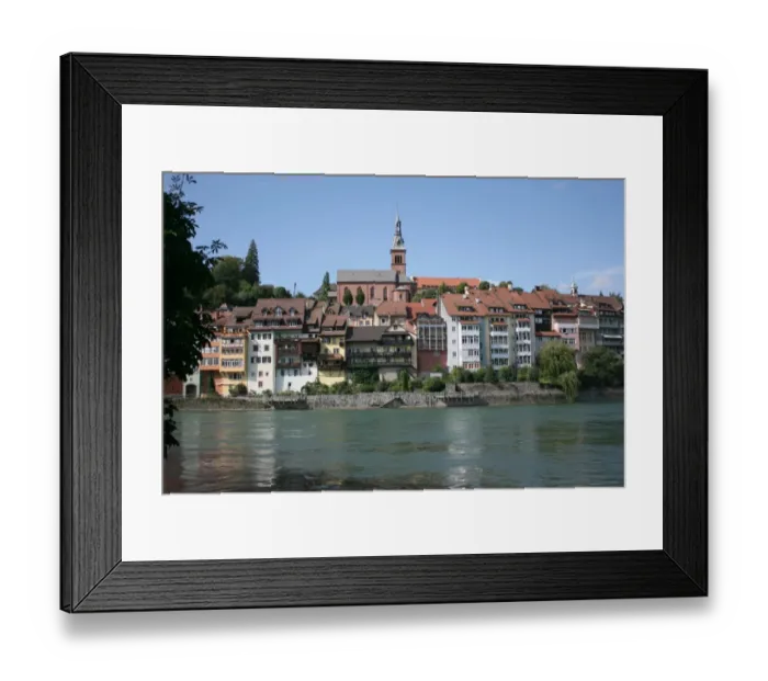 Framed Print : Laufenburg, Switzerland, view towards Germany Framed Print : Laufenburg, Switzerland, view towards Germany