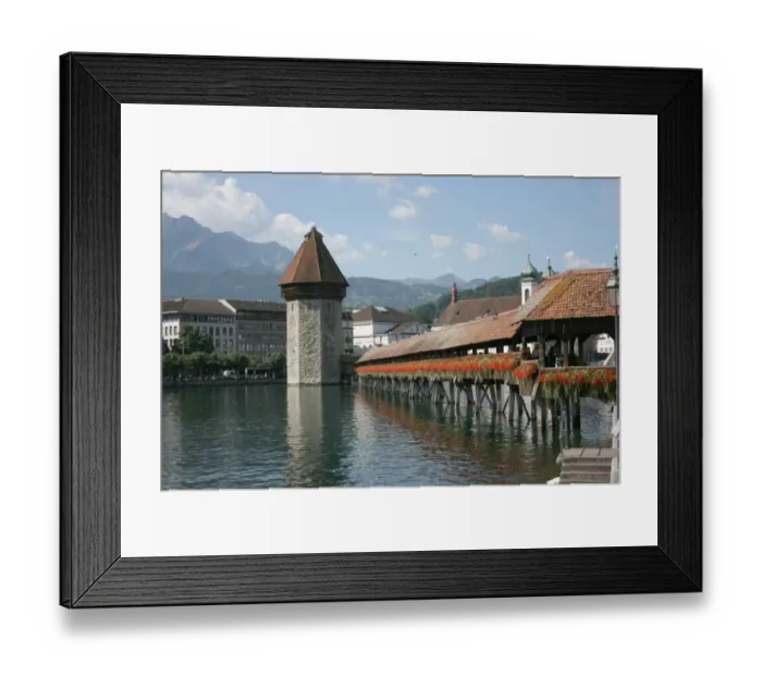 Framed Print : Chapel Bridge, Lucerne, Switzerland Framed Print : Chapel Bridge, Lucerne, Switzerland