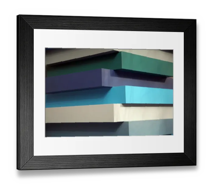 Framed Print : art block cube square abstract colour end Framed Print : art block cube square abstract colour end