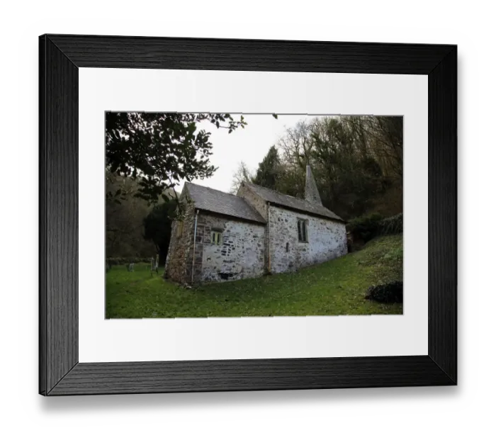Framed Print : Culbone Somerset Exmoor church religion god tree Framed Print : Culbone Somerset Exmoor church religion god tree