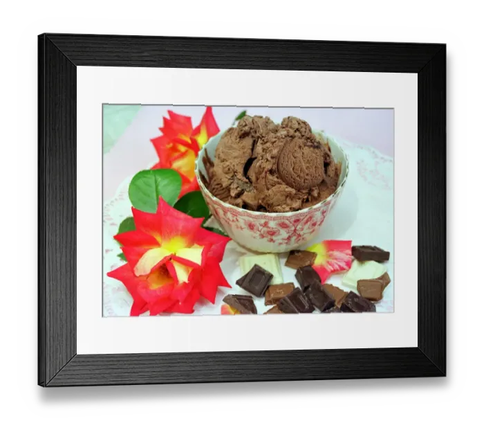 Framed Print : Chocolate ice cream
