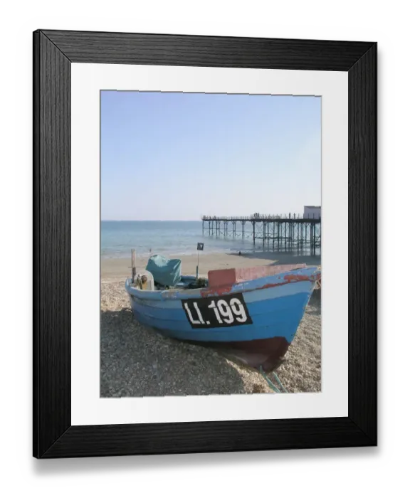 Framed Print : Fishing boat at Bognor Regis, Sussex Framed Print : Fishing boat at Bognor Regis, Sussex