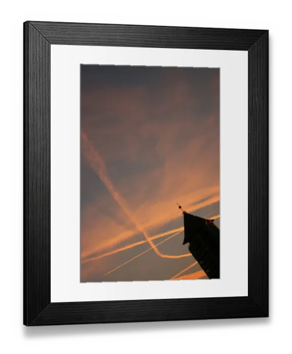 Framed Print : Sunset over Chelsea harbour, Chelsea, London