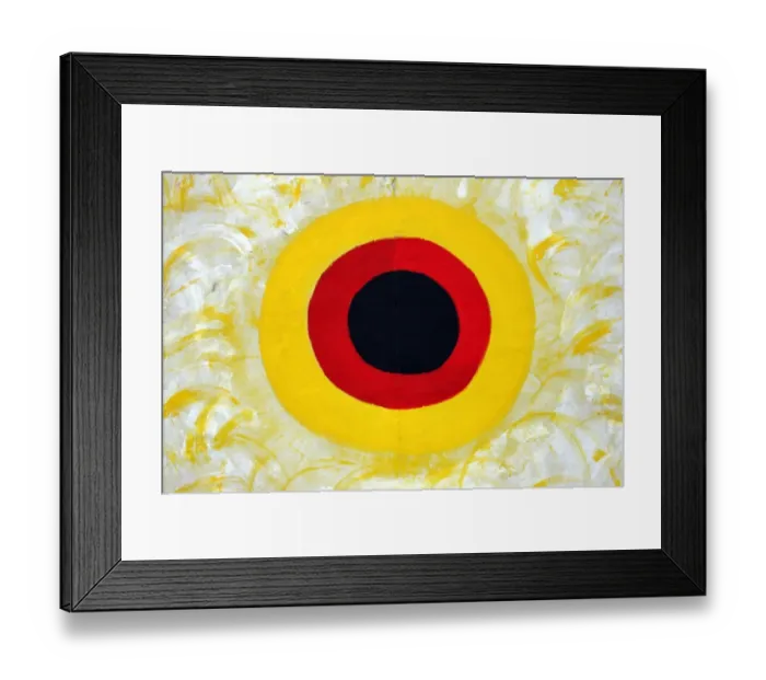 Framed Print : Abstract - black spot