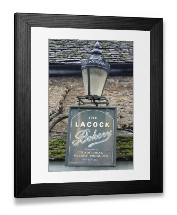 Framed Print : The Lacock Bakery, Lacock, Wiltshire Framed Print : The Lacock Bakery, Lacock, Wiltshire