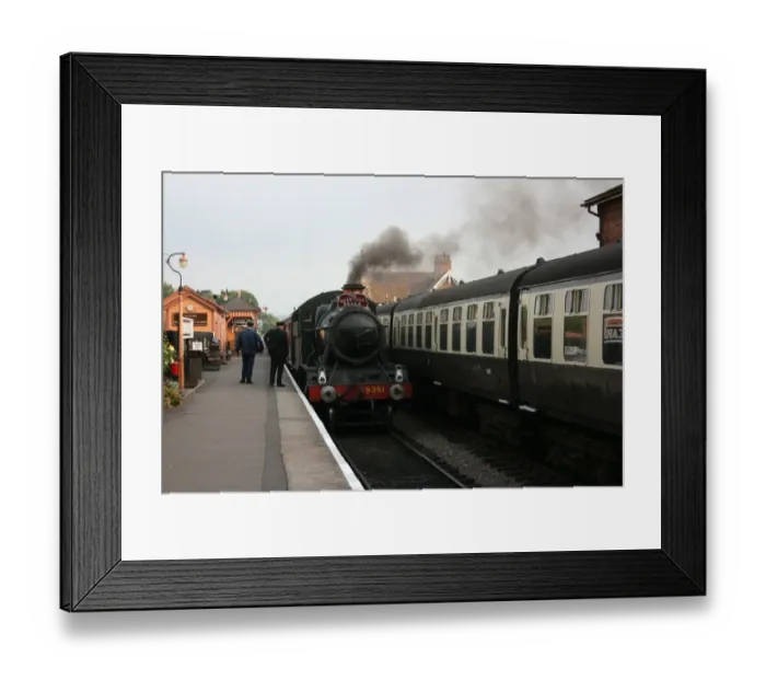 Framed Print : The Quantock Belle at Bishops Lydeard station, Somerset, UK