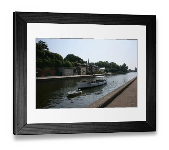 Framed Print : Exeter canal, Devon, UK Framed Print : Exeter canal, Devon, UK