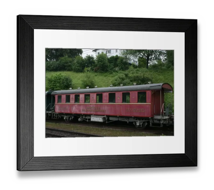 Framed Print : Gastezug Feldschlosschen vintage railway carriage, Rheinfelden station, Switzerlandx Framed Print : Gastezug Feldschlosschen vintage railway carriage, Rheinfelden station, Switzerlandx