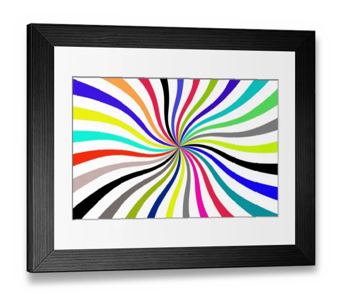 Framed Print : Rainbow swirl Framed Print : Rainbow swirl