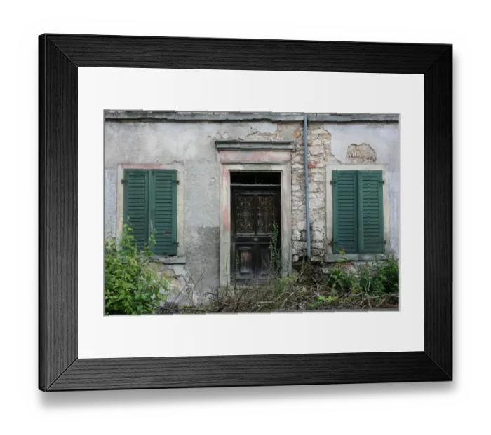 Framed Print : Abandoned house, Basle, Switzerland Framed Print : Abandoned house, Basle, Switzerland