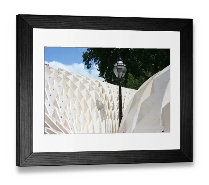 Framed Print : Swoosh Pavilion, at the London Festival of Architecture 2008 Framed Print : Swoosh Pavilion, at the London Festival of Architecture 2008