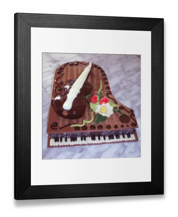 Framed Print : Chocolate grand piano Framed Print : Chocolate grand piano
