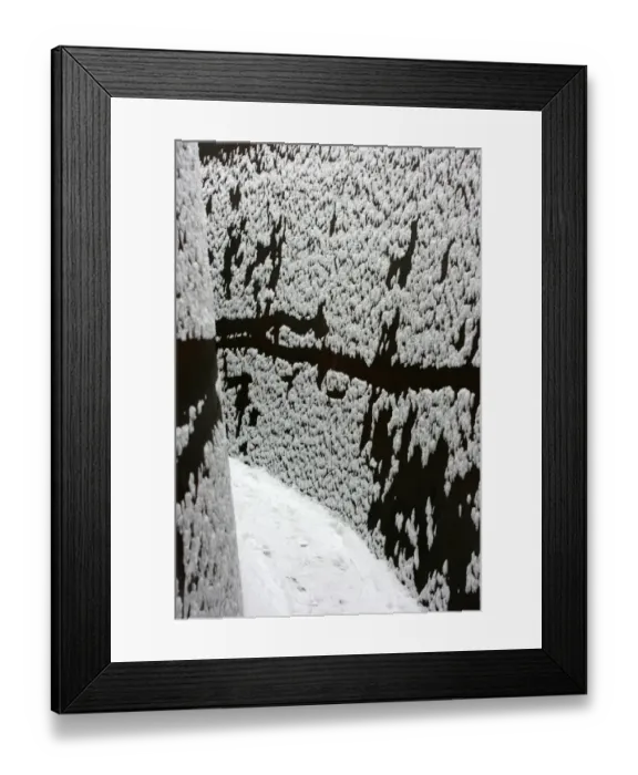 Framed Print : Curved snow, Basel, Switzerland Framed Print : Curved snow, Basel, Switzerland