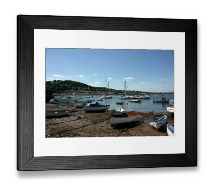 Framed Print : Boats at Teignmouth looking towards Shaldon, Devon, UK Framed Print : Boats at Teignmouth looking towards Shaldon, Devon, UK