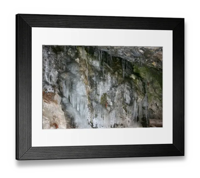 Framed Print : Icicles, Landschaftsgarten, Arlesheim, Switzerland Framed Print : Icicles, Landschaftsgarten, Arlesheim, Switzerland