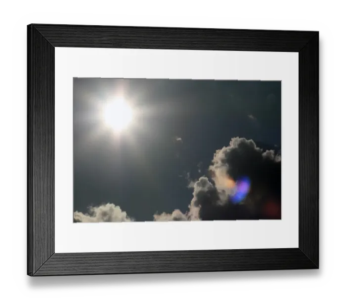 Framed Print : Sun and clouds Framed Print : Sun and clouds