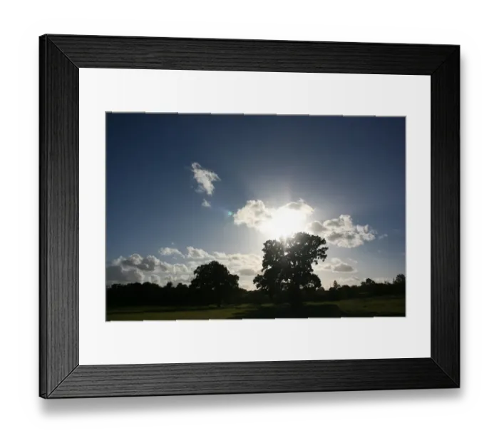Framed Print : Autumn sunset, Bishops Lydeard, Somerset, UK