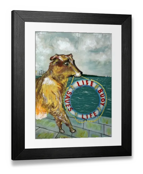 Framed Print : Life Buoy soap vintage advertising poster