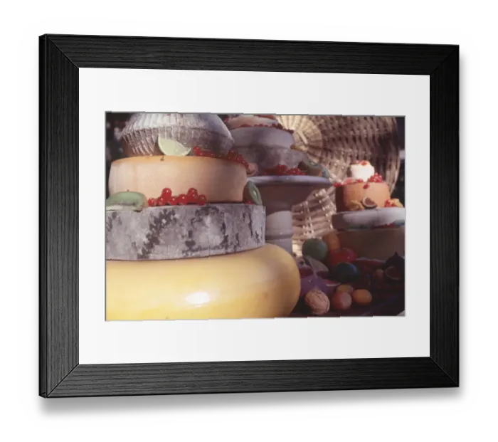 Framed Print : Cheese and fruit Framed Print : Cheese and fruit