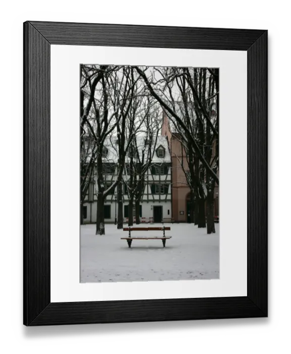 Framed Print : Basel in winter, Switzerland Framed Print : Basel in winter, Switzerland
