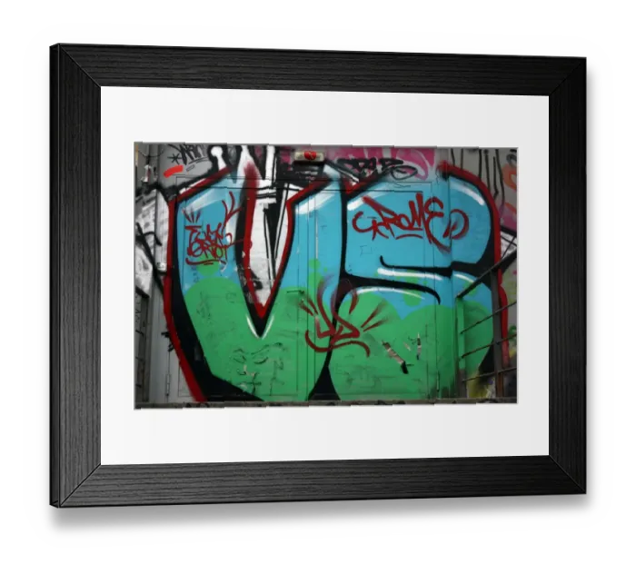 Framed Print : Swiss Graffiti Framed Print : Swiss Graffiti