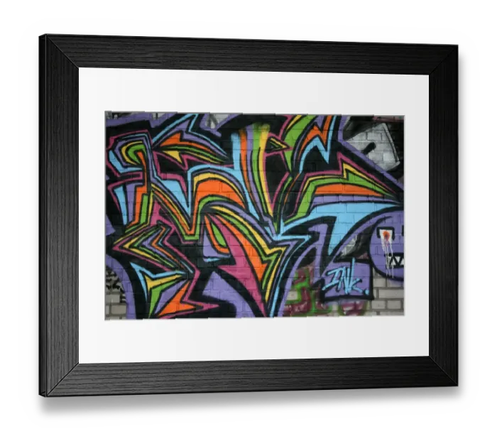 Framed Print : Swiss Graffiti